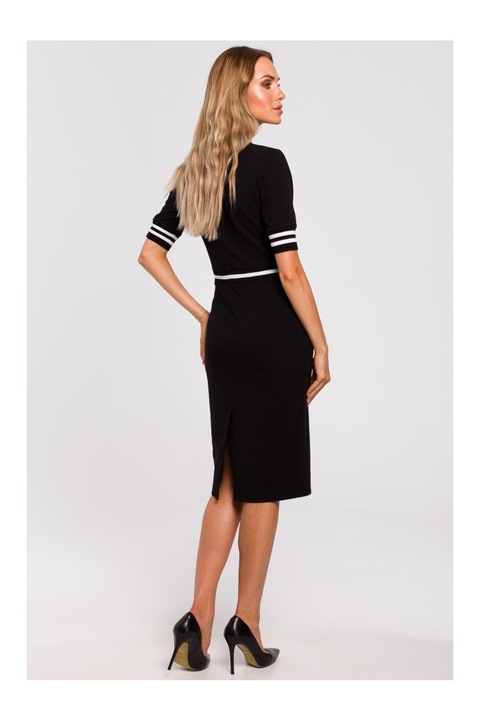 MOE noi ruha, ujjal, pamut, elasztan, feher, fekete, katona zöld, Fehér/Fekete