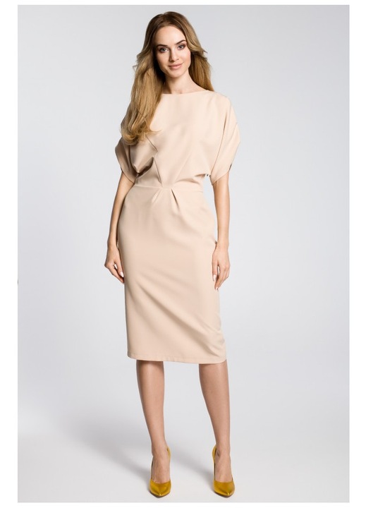 Rochie eleganta dama, Made of Emotion, Carita, bej, M