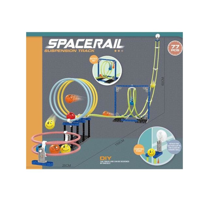 Magic Toys 5116525 Specerail golyópálya 77 darabos