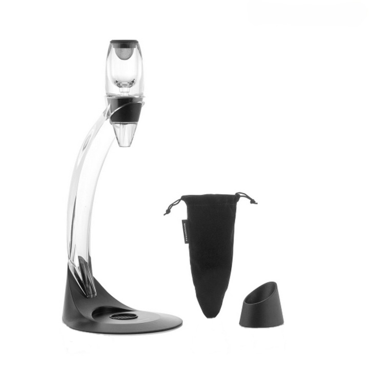 Decantor de vin profesional, baza antipicurare si suport tip turn, INNOVAGOODS