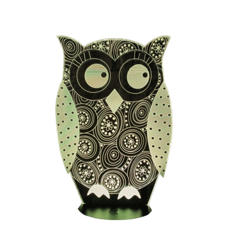 Lampa de veghe, Gaopin, 3D, Model Bufnita, Transparent