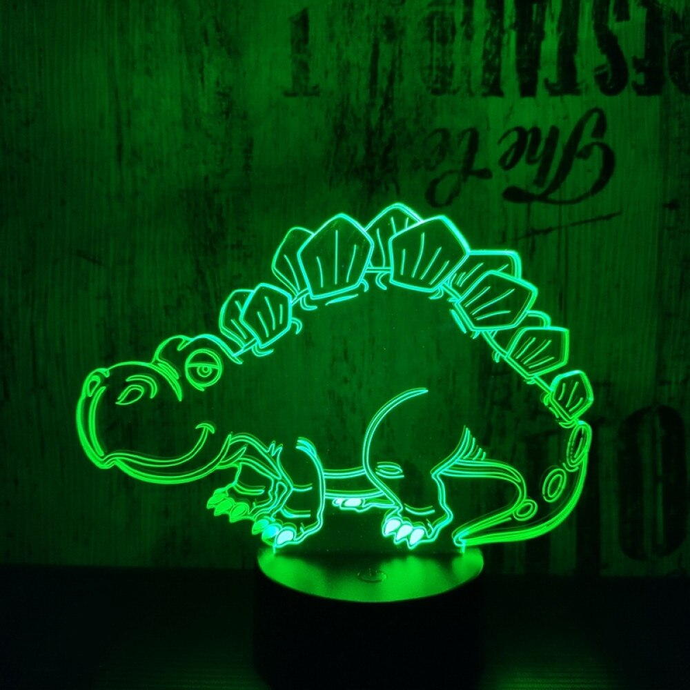 Personalisierbare Acryl Lampe Stegosaurus main image 1
