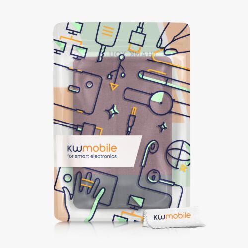 Husa pentru tableta Lenovo Tab P11, Kwmobile, Rosu/Negru, Textil, 55710.20
