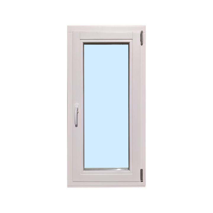 Fereastra termopan, Kobezol, Lemn masiv, Deschidere dreapta, Vopsit alb, 58x118 cm