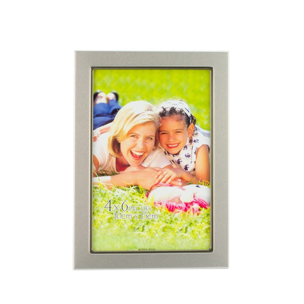 Rama foto Rainey, 10x15, metal, silver mat, pentru birou
