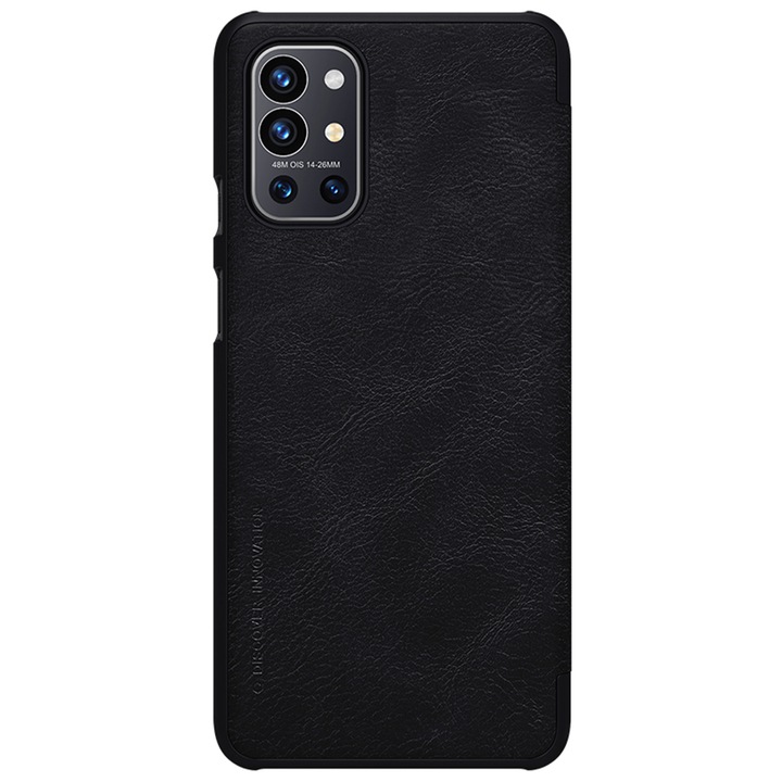 Husa pentru OnePlus 9R, Nillkin QIN Leather Case, Black