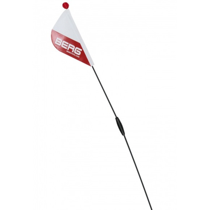 Steagul pentru bicicleta copii, Breg, Alb/Rosu