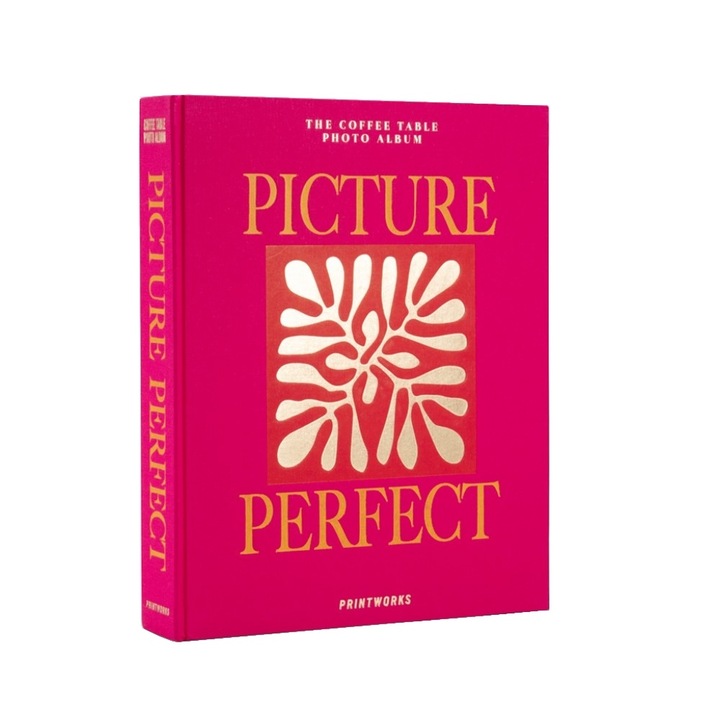 Album foto Printworks, Picture Perfect, 33 x 27 cm, coperta eleganta tip carte, 60 de poze 10 x 15 cm, 30 pagini, ideal cadou, roz