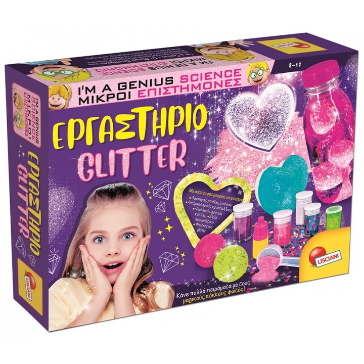 Set Laboratorul de Glitter, Lisciani, +8ani, Multicolor