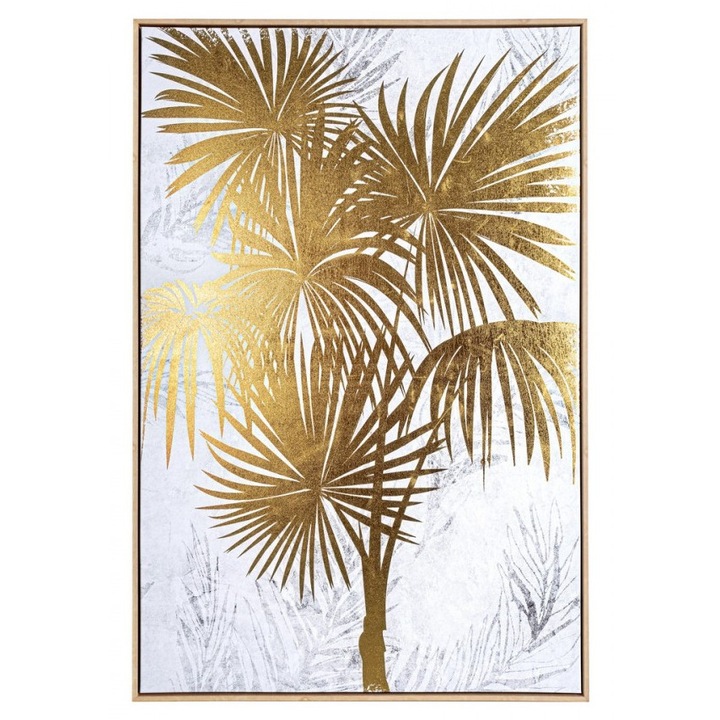 Tablou canvas auriu Exotic 82.6x4.3x122.6 cm