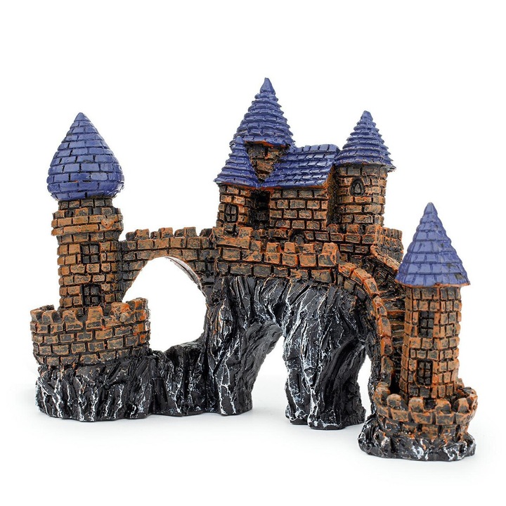 Happet Akváriumi Dekoráció, Kastély, 15 x 9 x 12,5 cm, R006