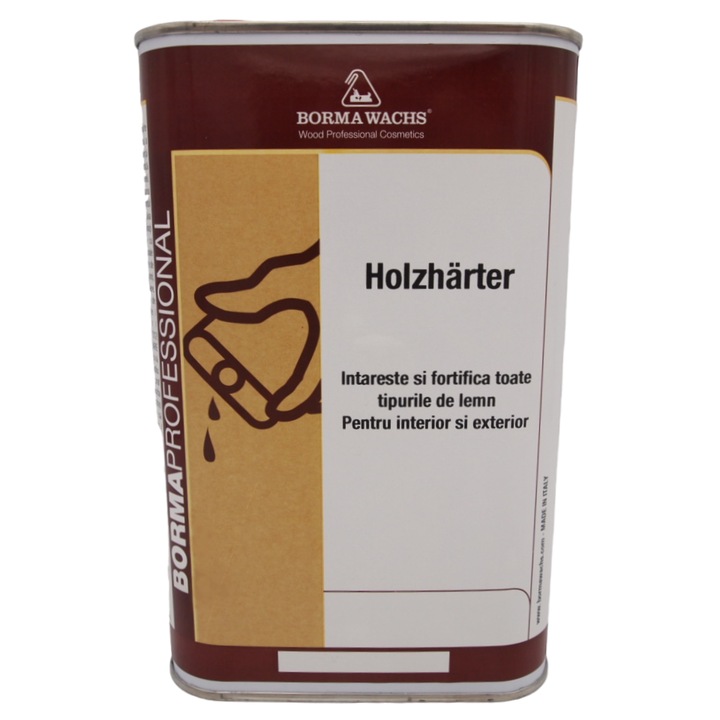 Intaritor pentru lemn, Borma Wachs, Holzharter, intareste fibra lemnului, 1 L