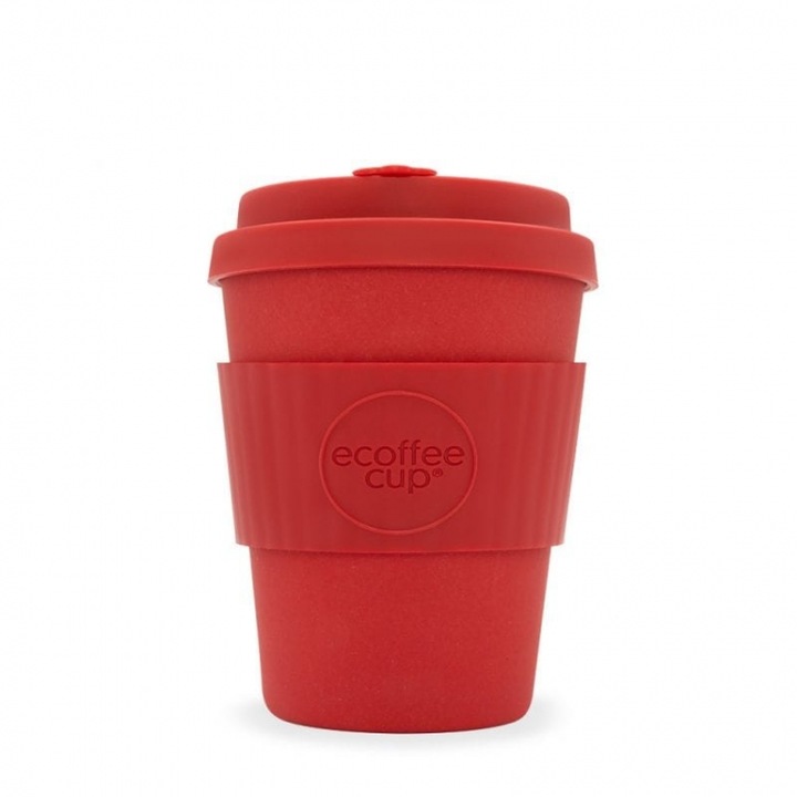Cana capac, Ecoffee, 350ml, Rosu