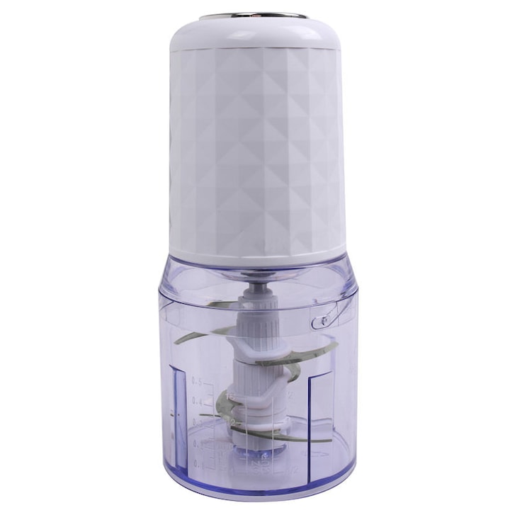 Tocator multifunctional, Primo, PRFC-40400, 2 viteze, 500W, Rosu/Crom