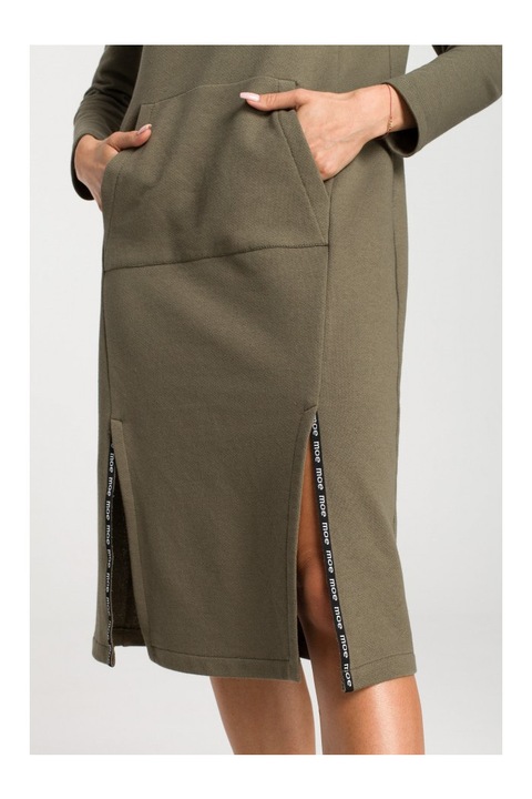 Made of Emotion Női pulóver ruha Hime M688 khaki, Zöld