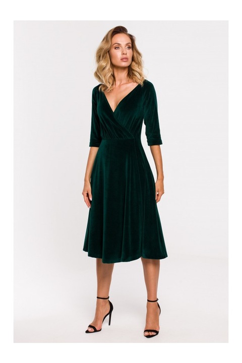 Női estélyi ruha, Made of Emotion, Rellul, zöld, M INTL