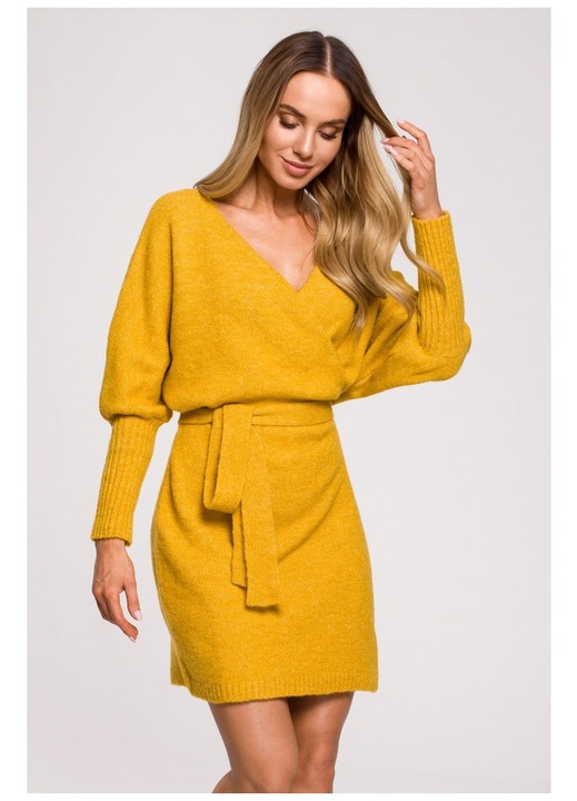 Rochie dama, MOE, Galben mustar, Miere, L