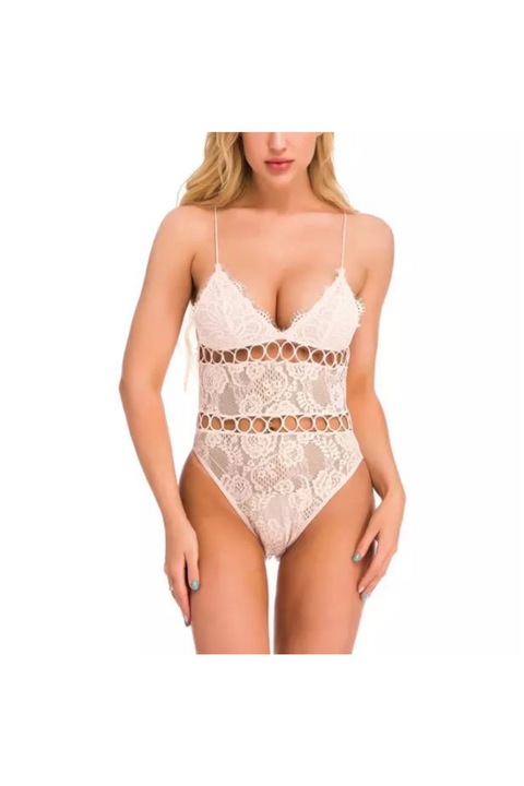 Body sexy Linda, Poliester/Elastan, Roz, S