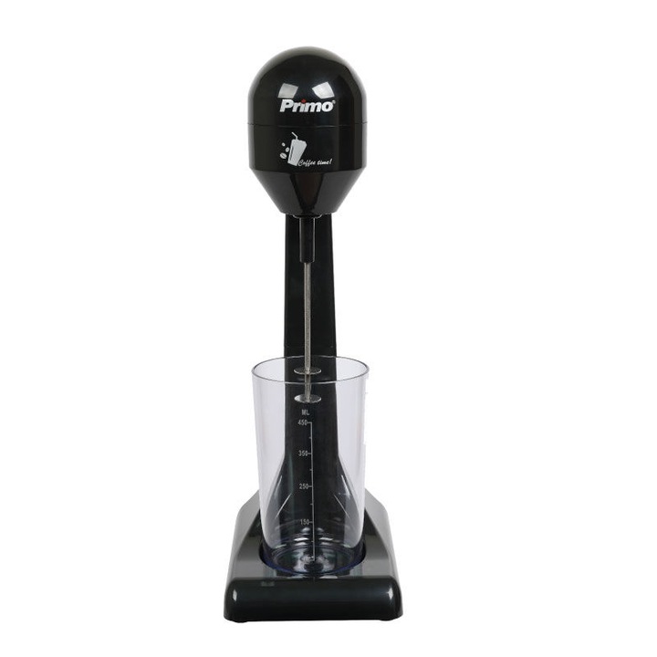 Mixer frappe, Primo PRCM-40321, Otel inoxidabil/Plastic, 2 viteze, 100 W, Negru