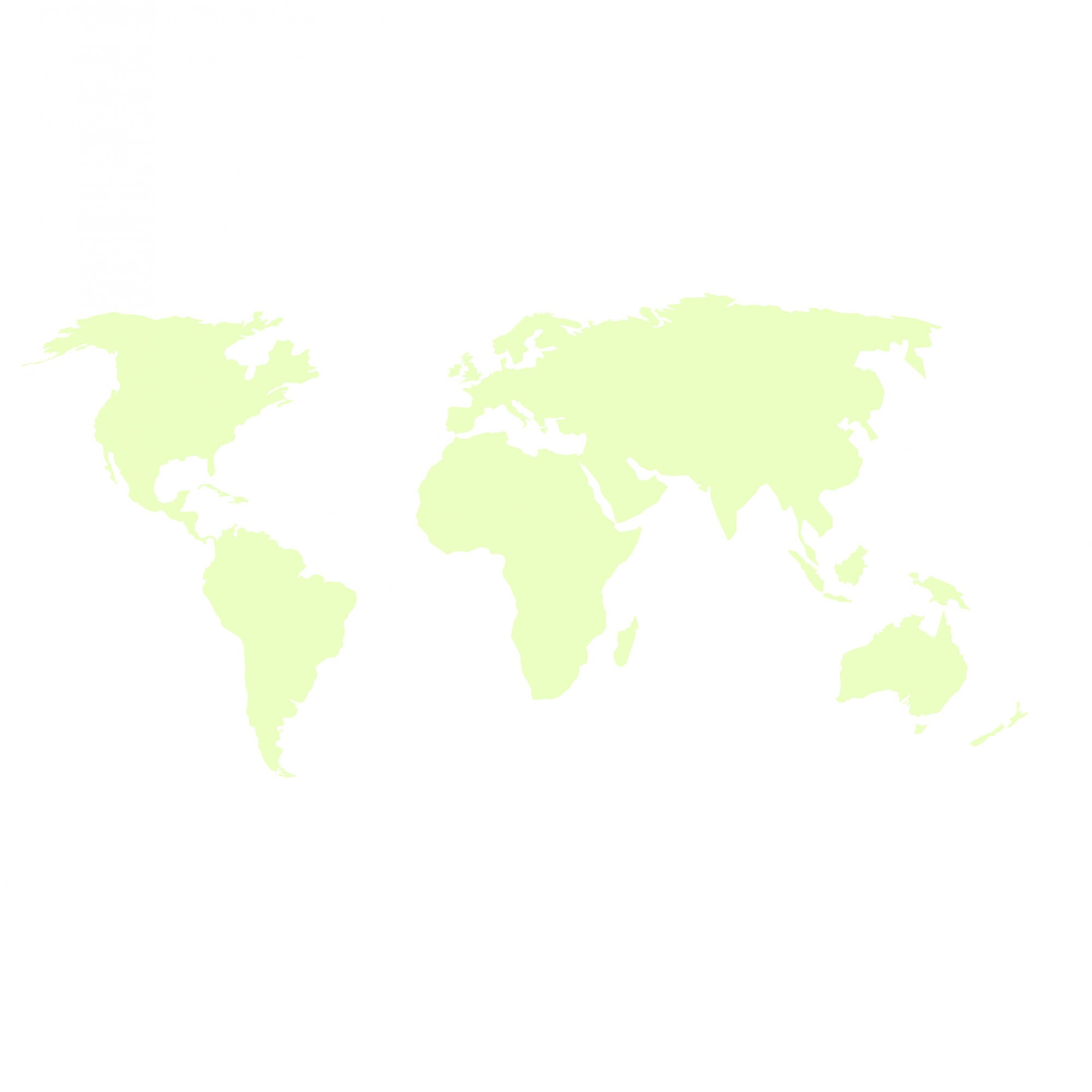 Sticker fosforescent luminos autoadeziv, ProCart®, harta lumii 54 x 96 cm, verde