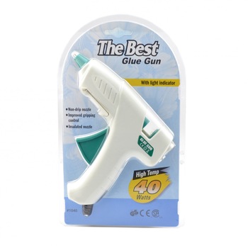 Pistol de lipit cu silicon cald, ProCart, 40 W, indicator LED Pistol de lipit cu silicon cald, ProCart, 40 W, indicator LED