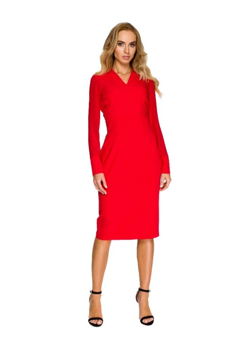 Sifon ruha, Style, polieszter/viszkoz, Piros