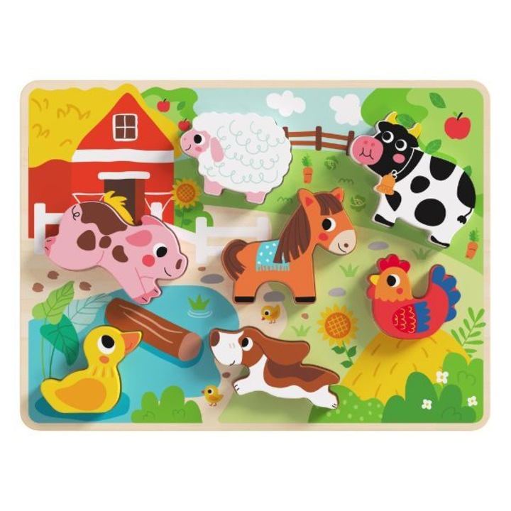 Tooky Toy: Könnyen fogható fa formakirakó - Tanya