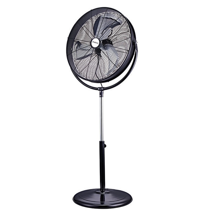 Ventilator industrial cu picior, Primo, PRSF-80456, 3 viteze, 45 cm, 120W, Negru