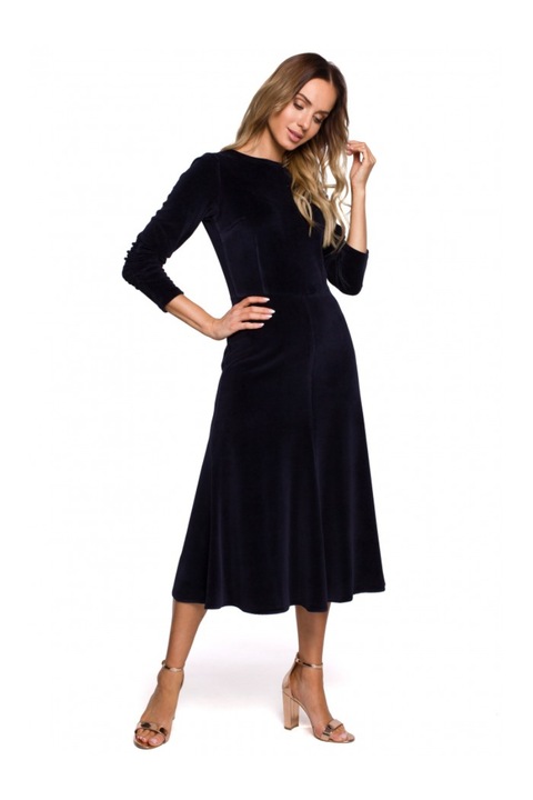 Рокля MOE, памук/полиестер, Тъмносин