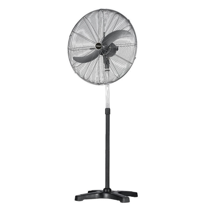Ventilator industrial cu picior, Primo, PRSF-80516, 3 viteze, 75 cm, Inaltime reglabila, 240W, Negru