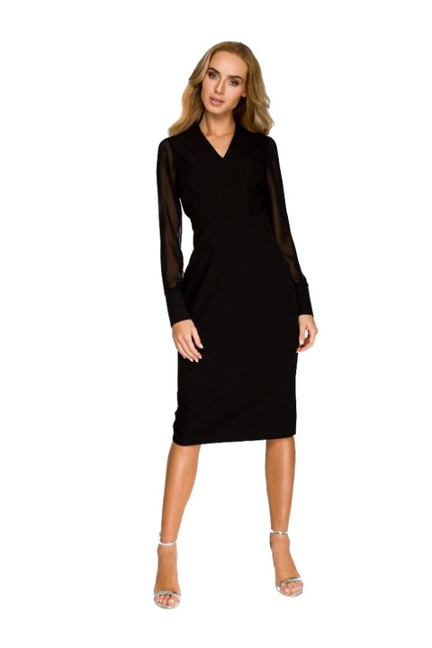 Sifon ruha, Style, polieszter/viszkoz, Fekete