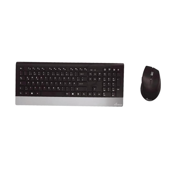 Set tastatura + mouse MediaRange, Wireless, Negru
