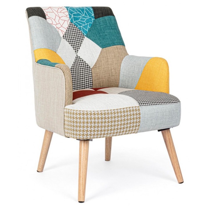 Fotoliu tapiterie textil Galatea 60x67x79 cm