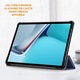 Капак, съвместим с Xiaomi Pad 6 Pro, тип книга, Bounce Commando, пълна защита, стойка, син