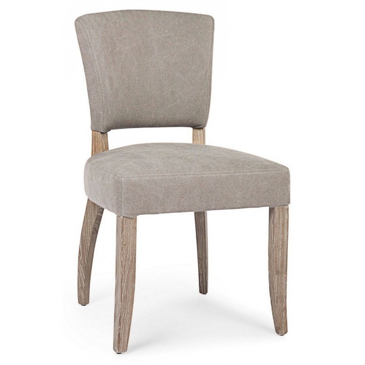 Set 2 scaune tapiterie gri Maratriz 52x63x90 cm