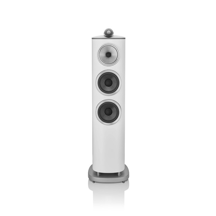 Set 2 Boxe de podea Bowers & Wilkins 804 D4, 200 W, Alb