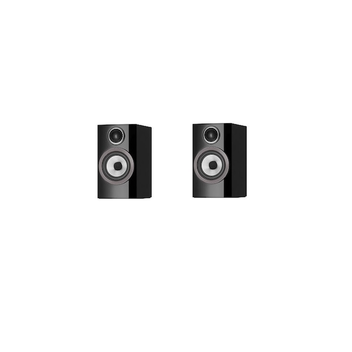 Комплект от 2 високоговорителя за рафтове, Bowers & Wilkins 707 S3, 100 W, черен гланц