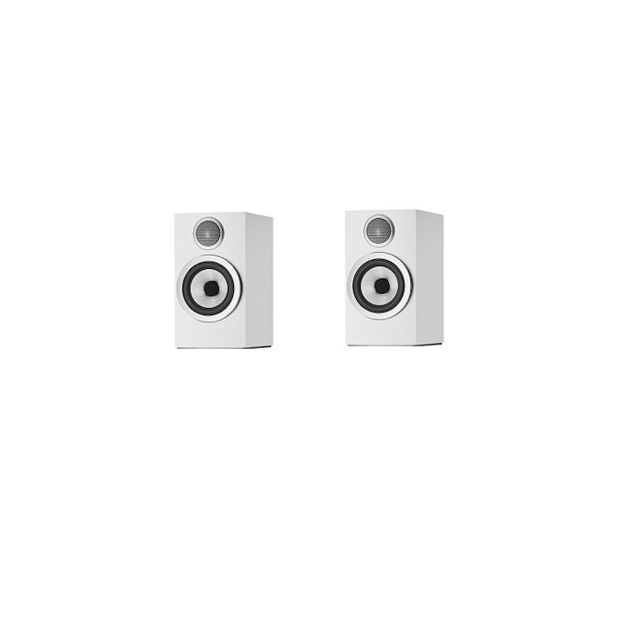 Комплект от 2 високоговорителя за рафтове, Bowers & Wilkins 707 S3, 100 W, бял