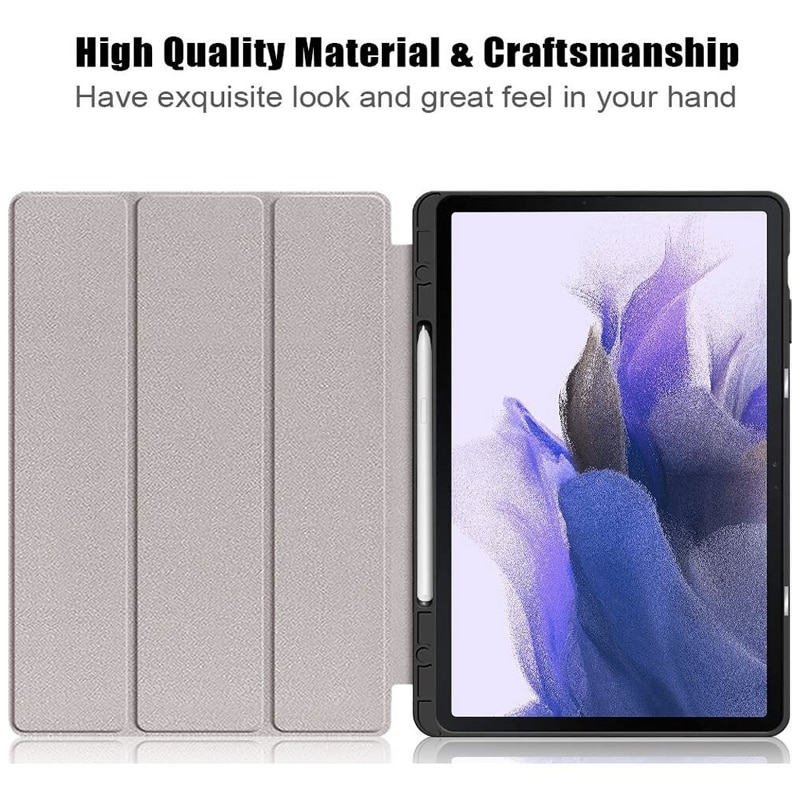 Husa Tableta din Piele compatibila cu Huawei MatePad 11.5", Protectie Completa, Functie de Stand, Visiniu