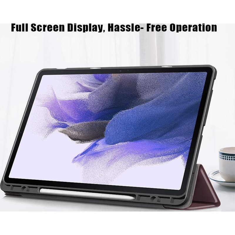 Husa Tableta din Piele compatibila cu Huawei MatePad 11.5", Protectie Completa, Functie de Stand, Visiniu