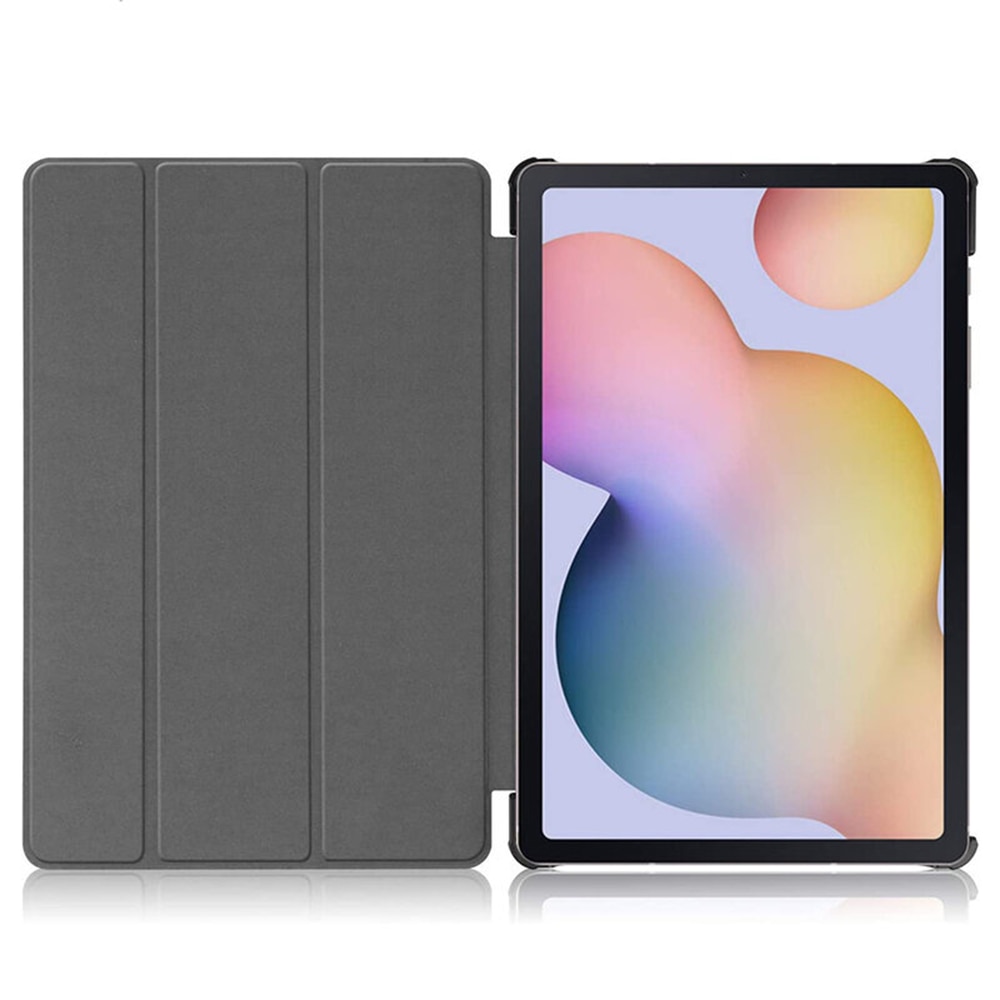Husa tip carte pentru Samsung Galaxy Tab S7 FE 12.4'', T730/T736 2021, cu suport pentru smart pen, piele ecologica, Rosu, KOF-BBL6869