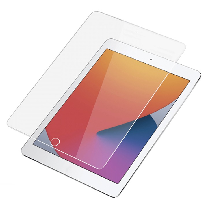 Tablet képernyővédő fólia Apple Ipad 8a készülékhez, Regenerálható Szilikon Hidrogél, Rugalmas Hydro-Crystal, Elülső védelem, Teljes ragasztó, Könnyű Szerelés, Aziao Optim Solution