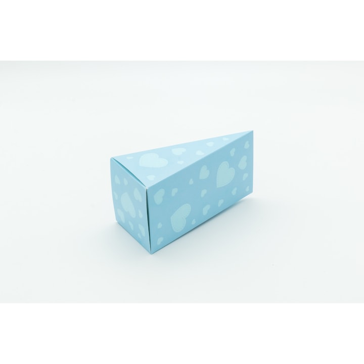 Cutie pentru felie Tort albastru deschis, Publiserv, 15 x 7 x 7.5 cm