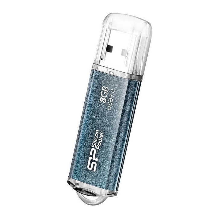 USB памет Silicon Power, Marvel M01, 8GB, USB 3.0, Син