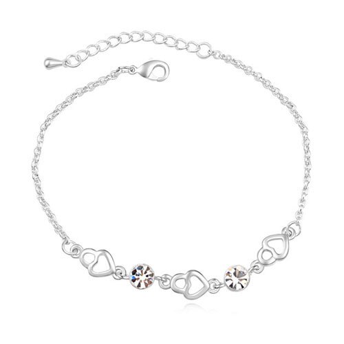 Bratara Dots Crystal Hearts