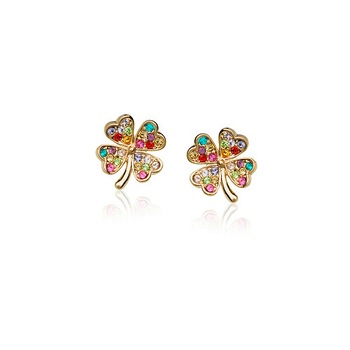 Cercei Gold Colored Clover Cercei Gold Colored Clover