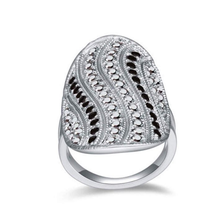 Inel Black and Grey, 17 mm