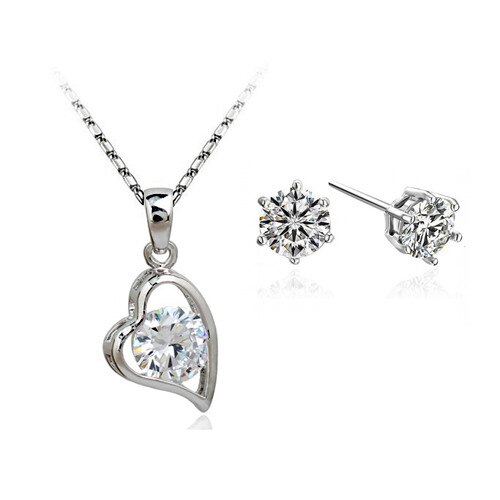 Set bijuterii Crystal Heart L