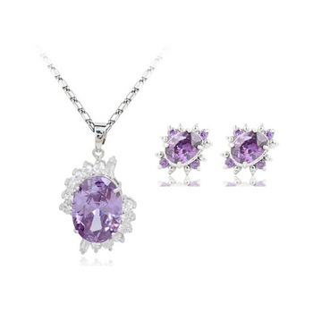 Set bijuterii Elegant Light Purple Set bijuterii Elegant Light Purple
