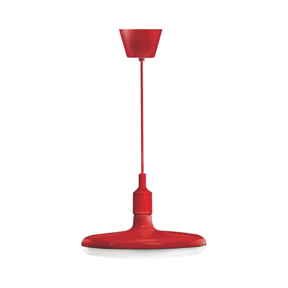 Pendul Cu Led Rosu 24W, 6400K, D220Mm 1900Lm
